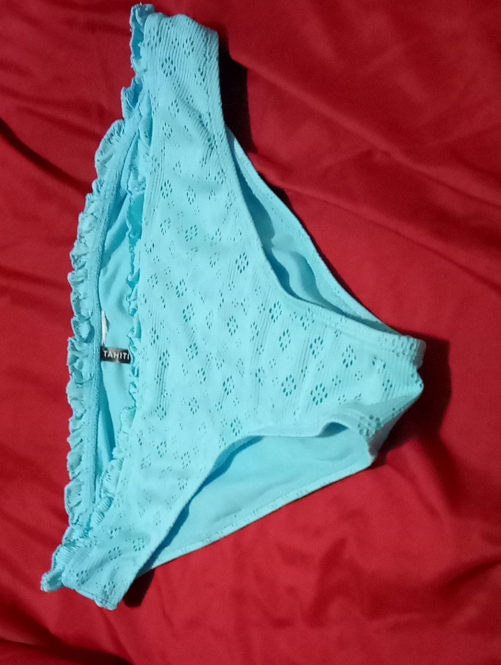 Tahiti Light Blue Crochet Bikini Bottom - Women Swim